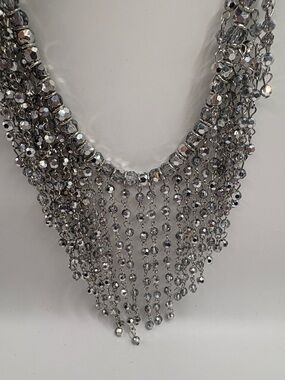 paparazzi Signature Series Beaded Fringe Necklace  Matching Earrings